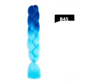 Color Big Braid African Chemical Fiber High Temperature Silk Wig Gradient (Option: B45)