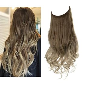 Wig Female Extension Chemical Fiber Long Curly Hair Matte High-temperature Fiber Fishing Thread Wig Set (Option: NO.8T16-16inch)