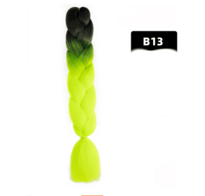 Color Big Braid African Chemical Fiber High Temperature Silk Wig Gradient (Option: B13)