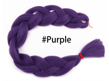 Dirty braids and big braids (Color: Purple)