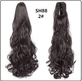 Fluffy Natural Lifelike Claw Clip Ponytail Wholesale (Option: 2style)