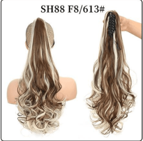 Fluffy Natural Lifelike Claw Clip Ponytail Wholesale (Option: 28style)