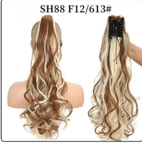 Fluffy Natural Lifelike Claw Clip Ponytail Wholesale (Option: 35style)