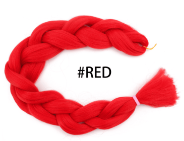 Dirty braids and big braids (Color: Red)