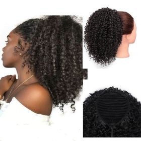 European and American wig chemical fiber fluffy ponytail (Option: 2B-14inch)