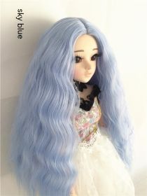 Small Cloth Salon Doll Wigs (Option: Sky Blue-Ke Er)