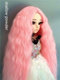 Small Cloth Salon Doll Wigs (Option: Light Pink-Ke Er)