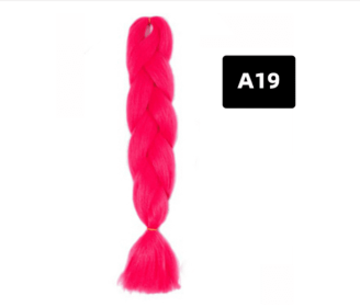 Color Big Braid African Chemical Fiber High Temperature Silk Wig Gradient (Option: A19)