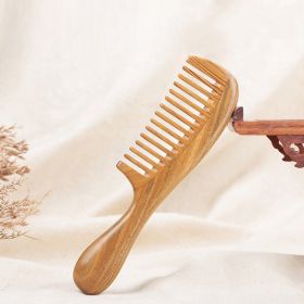 Green Sandalwood Hair Comb (Option: Style B)