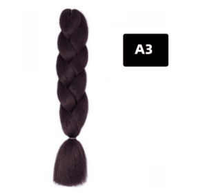 Color Big Braid African Chemical Fiber High Temperature Silk Wig Gradient (Option: A3)