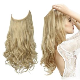 Wig Female Extension Chemical Fiber Long Curly Hair Matte High-temperature Fiber Fishing Thread Wig Set (Option: No.22-16inch)