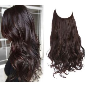 Wig Female Extension Chemical Fiber Long Curly Hair Matte High-temperature Fiber Fishing Thread Wig Set (Option: No.2 no.33-22inch)
