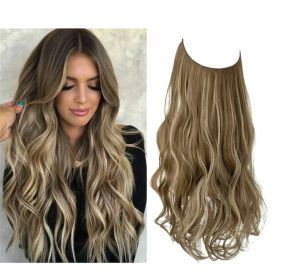 Wig Female Extension Chemical Fiber Long Curly Hair Matte High-temperature Fiber Fishing Thread Wig Set (Option: NO.10H24B-16inch)