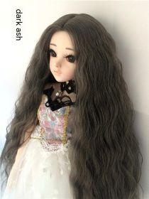 Small Cloth Salon Doll Wigs (Option: Dark Grey-Small 3 Points)