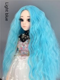 Small Cloth Salon Doll Wigs (Option: Light Blue-Ke Er)