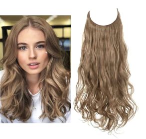 Wig Female Extension Chemical Fiber Long Curly Hair Matte High-temperature Fiber Fishing Thread Wig Set (Option: NO.12-22inch)