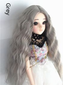 Small Cloth Salon Doll Wigs (Option: grey-Small 3 Points)