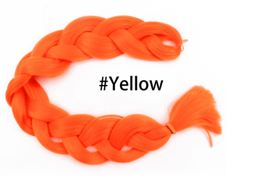 Dirty braids and big braids (Color: Yellow)