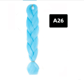 Color Big Braid African Chemical Fiber High Temperature Silk Wig Gradient (Option: A26)