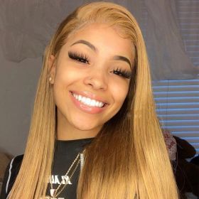 Lace Headband With Real Straight Hair (Option: 180density-24inch)