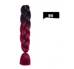 Color Big Braid African Chemical Fiber High Temperature Silk Wig Gradient (Option: B8)