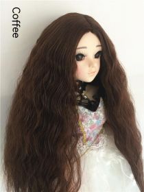 Small Cloth Salon Doll Wigs (Option: coffee-Small 3 Points)
