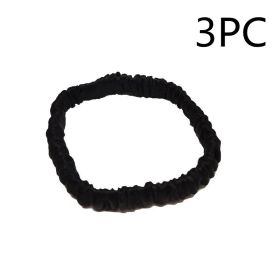 Silk seamless hair tie (Option: Black 3PC)