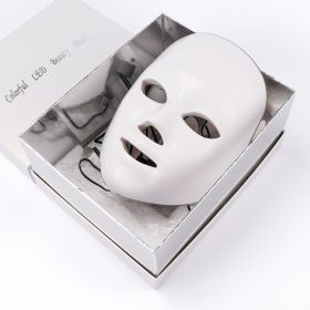 Beauty Instrument Beauty Skin Mask Instrument Seven-color Photon Rejuvenation (Option: With original packaging-UK)
