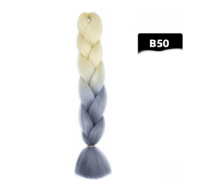 Color Big Braid African Chemical Fiber High Temperature Silk Wig Gradient (Option: B50)