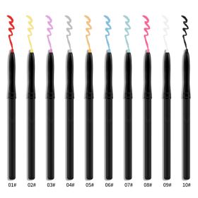 Color Eyeliner Waterproof Oil-Proof and Durable Eyeliner (Color: 4)