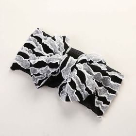 Baby Solid Color Elastic Handmade Big Bow Headband (Color: Grey, Size/Age: Average Size (0-12Y))