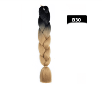 Color Big Braid African Chemical Fiber High Temperature Silk Wig Gradient (Option: B30)