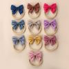 Baby Solid Color 3D Bow Handmade Elastic Headband