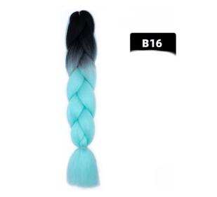 Color Big Braid African Chemical Fiber High Temperature Silk Wig Gradient (Option: B16)