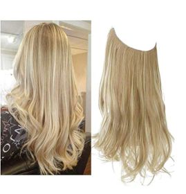 Wig Female Extension Chemical Fiber Long Curly Hair Matte High-temperature Fiber Fishing Thread Wig Set (Option: NO.16H613-22inch)