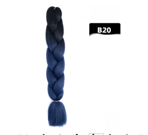 Color Big Braid African Chemical Fiber High Temperature Silk Wig Gradient (Option: B20)